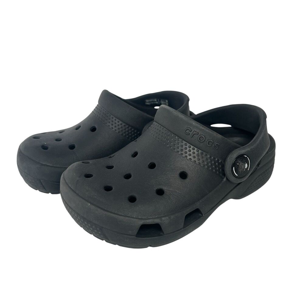 Crocs Classic Clogs Sandals Black Toddler Unisex Kids 8